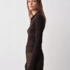 Camisola Polo Canelada Âmbar Camisola Polo Canelada Âmbar