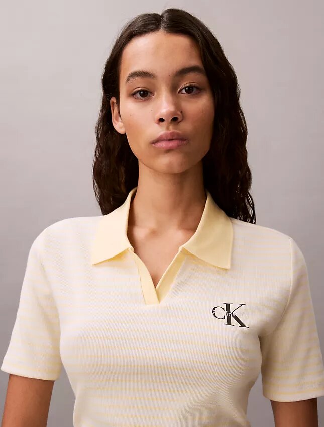 Camisola Polo com Risca Monologo Camisola Polo com Risca Monologo