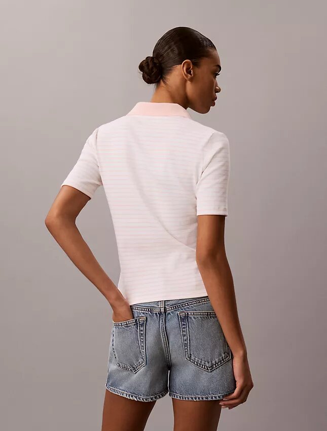 Camisola Polo com Risca Monologo Camisola Polo com Risca Monologo