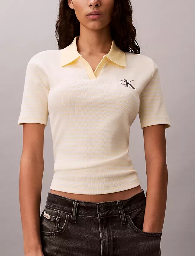Camisola Polo com Risca Monologo Camisola Polo com Risca Monologo
