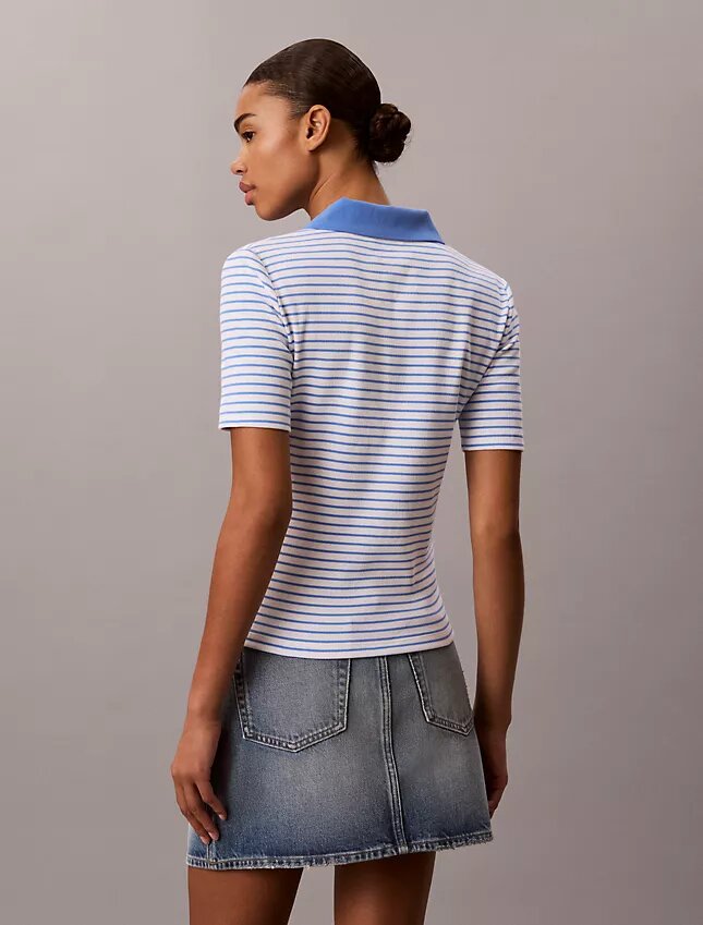 Camisola Polo com Risca Monologo Camisola Polo com Risca Monologo