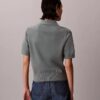 Camisola polo de malha folgada Camisola polo de malha folgada