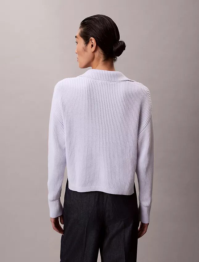 Camisola polo descontraída em algodão suave Camisola polo descontraída em algodão suave