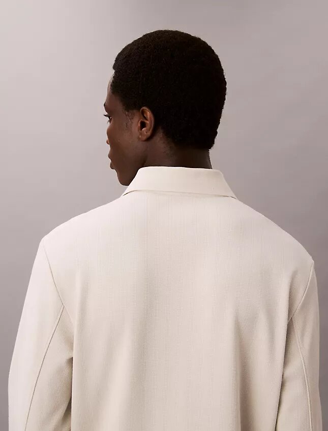 Camisola polo descontraída em jacquard Camisola polo descontraída em jacquard