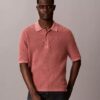Camisola Polo em Algodão Waffle