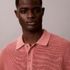 Camisola Polo em Algodão Waffle