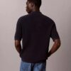 Camisola Polo em Algodão Waffle