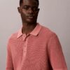 Camisola Polo em Algodão Waffle