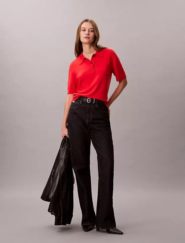 Camisola Polo em Lã Merino Camisola Polo em Lã Merino