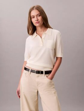 Camisola Polo em Lã Merino Camisola Polo em Lã Merino