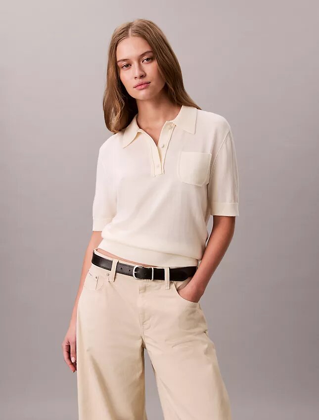 Camisola Polo em Lã Merino Camisola Polo em Lã Merino