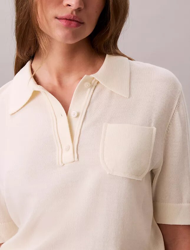 Camisola Polo em Lã Merino Camisola Polo em Lã Merino