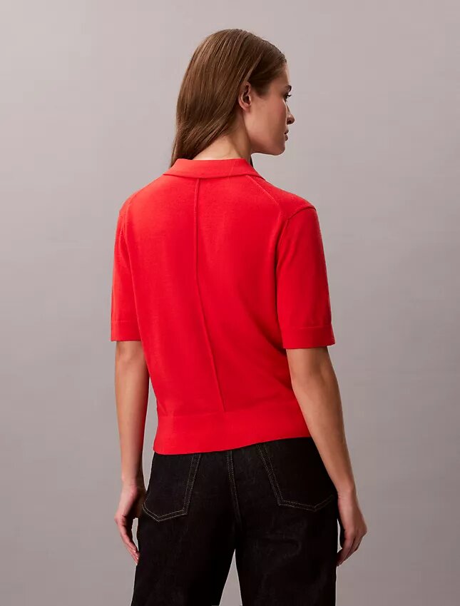 Camisola Polo em Lã Merino Camisola Polo em Lã Merino