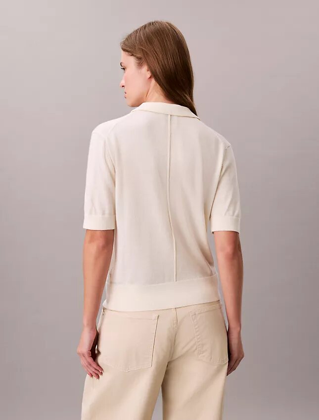 Camisola Polo em Lã Merino Camisola Polo em Lã Merino