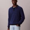 Camisola polo em malha waffle de algodão suave Camisola polo em malha waffle de algodão suave