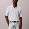 Camisola Polo em Mistura de Linho Camisola Polo em Mistura de Linho