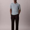 Camisola Polo em Mistura de Linho