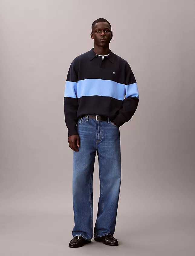 Camisola polo folgada em algodão Camisola polo folgada em algodão