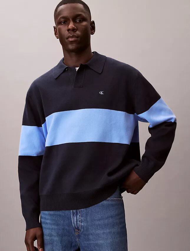 Camisola polo folgada em algodão Camisola polo folgada em algodão