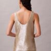 Camisola sem mangas com decote redondo e lantejoulas Camisola sem mangas com decote redondo e lantejoulas