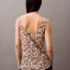 Camisola sem mangas com estampado fluido Camisola sem mangas com estampado fluido