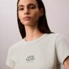 Camisola sem mangas com logótipo gráfico e canelado Camisola sem mangas com logótipo gráfico e canelado