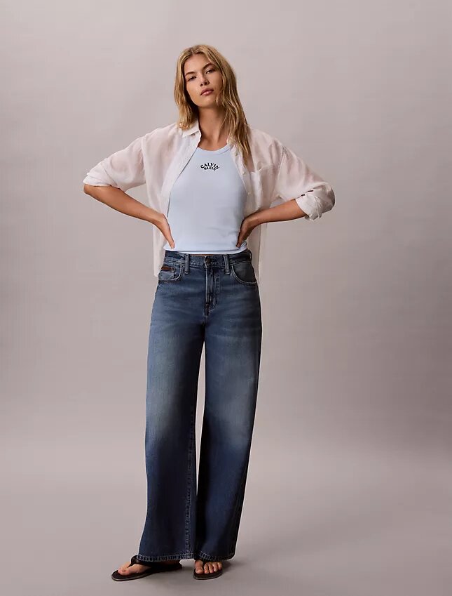 Camisola sem mangas com logótipo gráfico e canelado Camisola sem mangas com logótipo gráfico e canelado