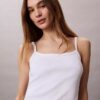 Camisola sem mangas com nervuras e Monogram