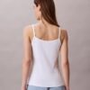 Camisola sem mangas com nervuras e Monogram