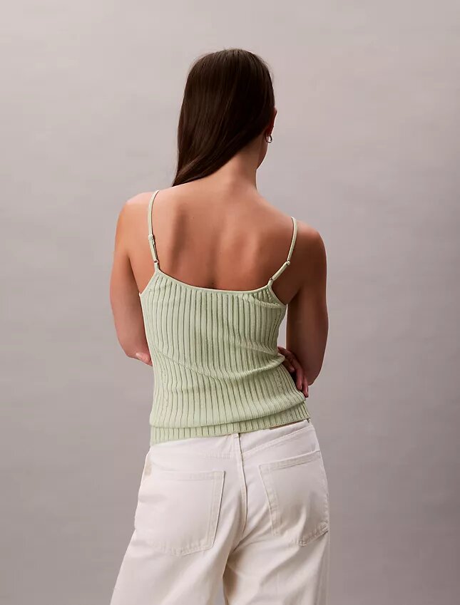 Camisola sem mangas com nervuras Liquid Shine Camisola sem mangas com nervuras Liquid Shine