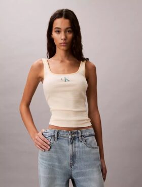 Camisola sem mangas com riscas Monologo