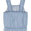 Camisola sem mangas com smock para meninas Camisola sem mangas com smock para meninas