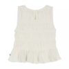 Camisola sem mangas com smock para meninas Camisola sem mangas com smock para meninas