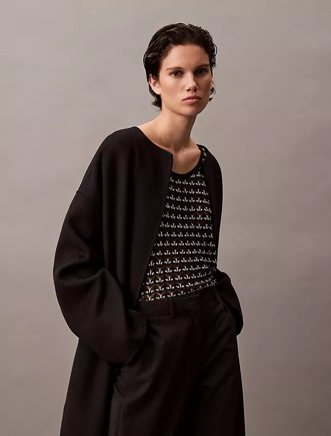 Camisola sem mangas com textura jacquard Camisola sem mangas com textura jacquard