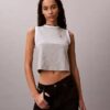 Camisola sem mangas curta com Monogram