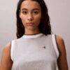 Camisola sem mangas curta com Monogram