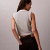 Camisola sem mangas curta com Monogram