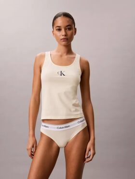Camisola sem mangas de algodão elástico Cotton Stretch