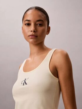 Camisola sem mangas de algodão elástico Cotton Stretch