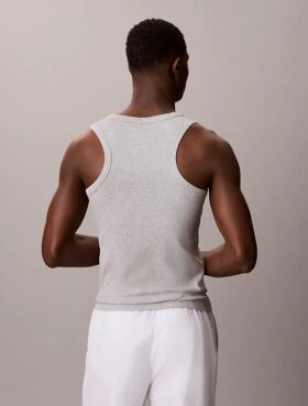Camisola sem mangas de dormir em algodão elástico Cotton Stretch