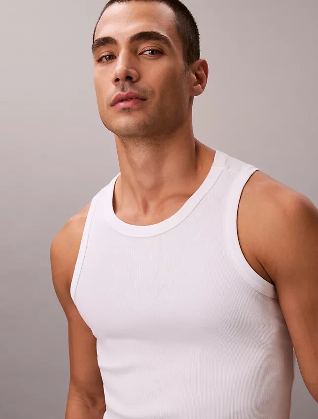Camisola sem mangas de dormir em algodão elástico Cotton Stretch Camisola sem mangas de dormir em algodão elástico Cotton Stretch