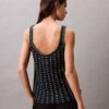 Camisola sem mangas em croché de algodão com bordado Camisola sem mangas em croché de algodão com bordado