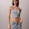 Camisola sem mangas em Denim Camisola sem mangas em Denim