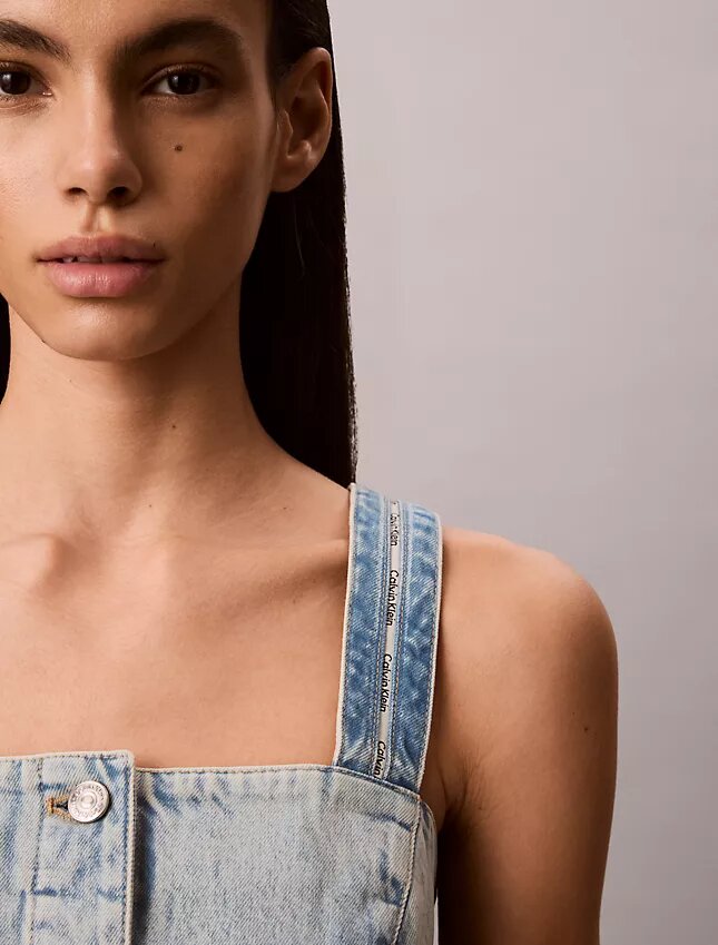 Camisola sem mangas em Denim Camisola sem mangas em Denim