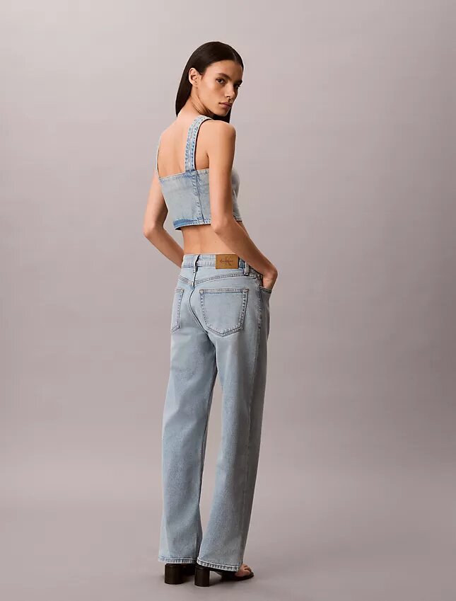 Camisola sem mangas em Denim Camisola sem mangas em Denim