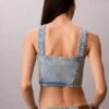 Camisola sem mangas em Denim Camisola sem mangas em Denim