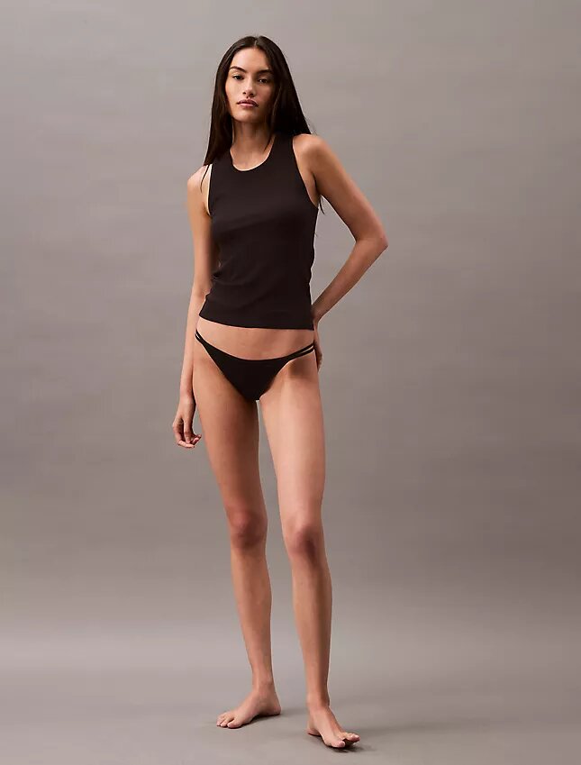 Camisola sem mangas em malha elástica de algodão Cotton Stretch Camisola sem mangas em malha elástica de algodão Cotton Stretch