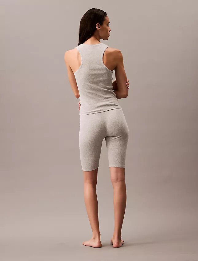 Camisola sem mangas em malha elástica de algodão Cotton Stretch Camisola sem mangas em malha elástica de algodão Cotton Stretch