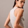 Camisola sem mangas em malha elástica de algodão Cotton Stretch Camisola sem mangas em malha elástica de algodão Cotton Stretch