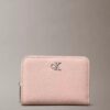 Carteira com aba e fecho de correr minimalista com Monogram Carteira com aba e fecho de correr minimalista com Monogram